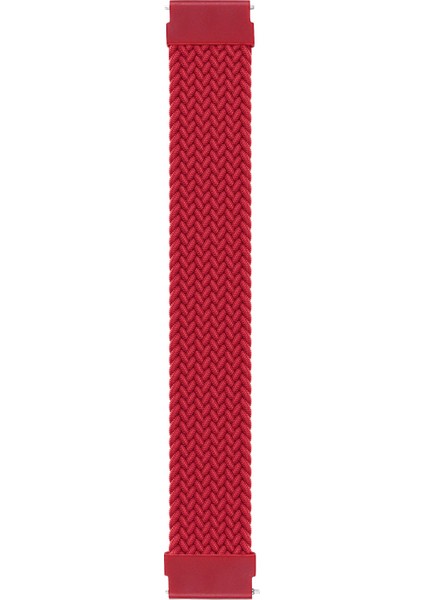 Garmin Venu Kordon, (Medium Size, 155MM) Braided Solo Loop Band Kırmızı