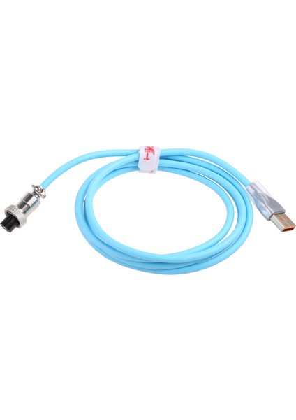 Dayanıklı Naylon Örgülü Type USB Kablosu Buzlu Mekanik Klavye Kablosu 2.2m - Mavi (Yurt Dışından) fiyatları
