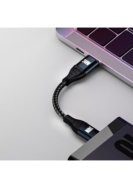 240W Type-C Kablo USB C Hızlı Şarj Kablosu 48V5A Güç Kaynağı Uzatma Hattı - Siyah (Yurt Dışından)