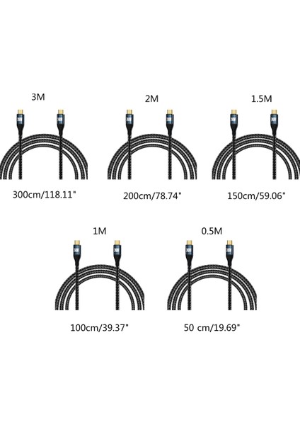 240W Type-C Kablo USB C Hızlı Şarj Kablosu 48V5A Güç Kaynağı Uzatma Hattı - Siyah (Yurt Dışından)