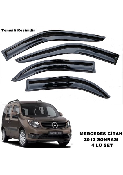 Mercedes Citan Mügen Cam Rüzgarlığı 2013 Sonrası 4 Lü Takım - Caraks