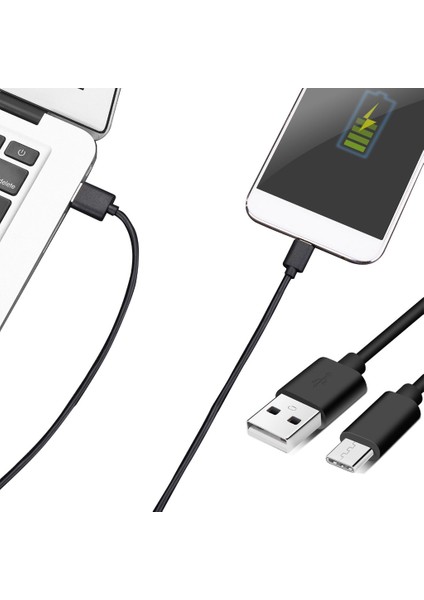 5A Type USB Veri Kablosu Hızlı Şarj Kablosu Type Şarj Cihazı Şarj Kablosu - Siyah (Yurt Dışından)