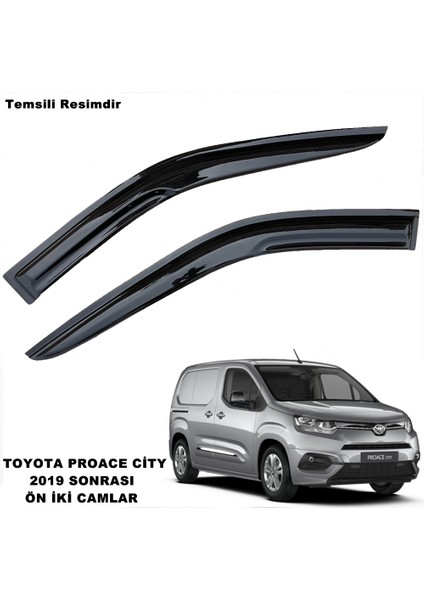 Toyota Proace City Mügen Cam Rüzgarlığı 2019 Sonrası 2 Li Set Ön Iki Camlar - Caraks