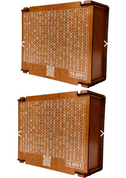 2 Adet Parabox 10.000 Tl Kumbara Para Biriktirme Hedef Kutusu