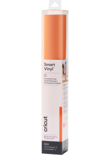Crıcut 2008630 Smart Vinil Kalıcı 33X91CM 1 Sayfa Turuncu