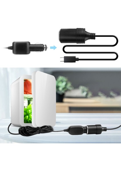 5ft USB C Araba Şarj Cihazı 15V3A 45W Araç Şarj Cihazı Type C Type Cirave Kablosu - Siyah (Yurt Dışından)