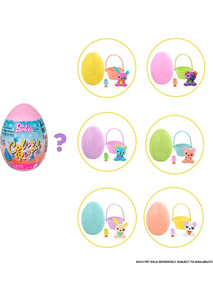 GVK58 Color Reveal™, Renk Değiştiren Sürpriz Hayvan Figürleri (Yumurta Şeklinde Paketli) indirimleri