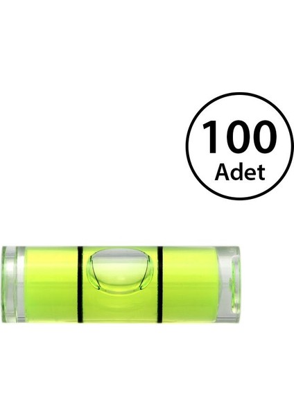 Silindir Su Terazisi Tüpü Yatay Ölçüm (Askı Aparatı Için) 100 Adet