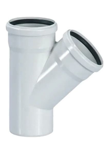 Pvc Tek Çatal 75/50*45°