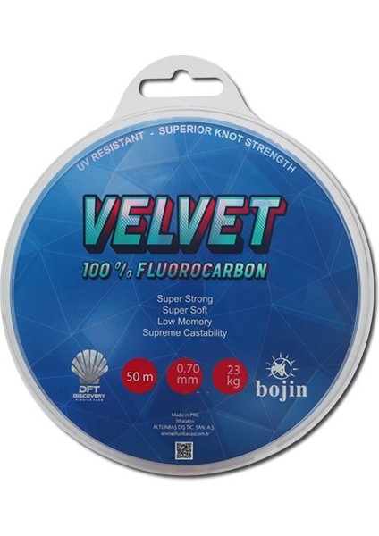 Bojin Velvet Fluorocarbon 50 M 0.70 mm Misina