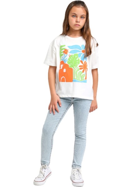 Mojo Unisex Slim Fit Dar Paça Kot Pantolon 2299 Kot Mavi