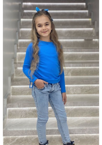 Mojo Unisex Slim Fit Dar Paça Kot Pantolon 2299 Kot Mavi