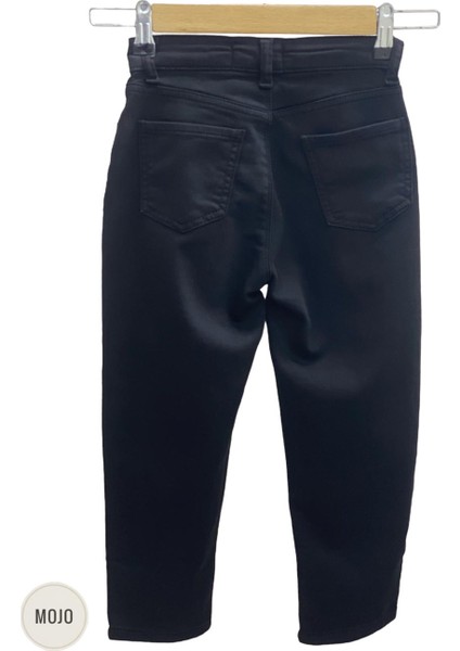 Mojo Unisex Çocuk Full Likralı Renkli Denim Pantolon 2321 Siyah