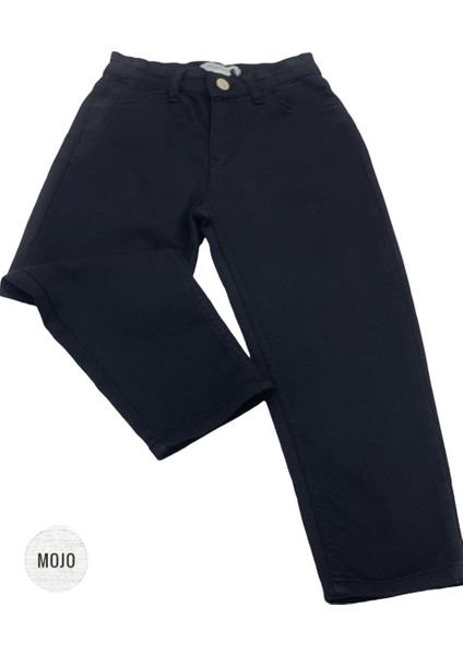 Mojo Unisex Çocuk Full Likralı Renkli Denim Pantolon 2321 Siyah