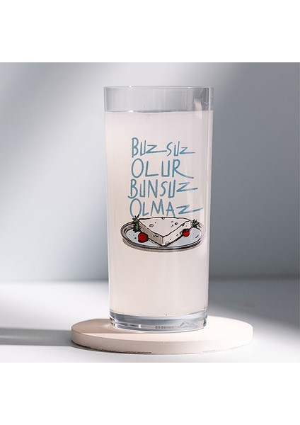 Anason Işleri Buzsuz Olur, Bunsuz Olmaz Rakı Kadehi 2'li Set
