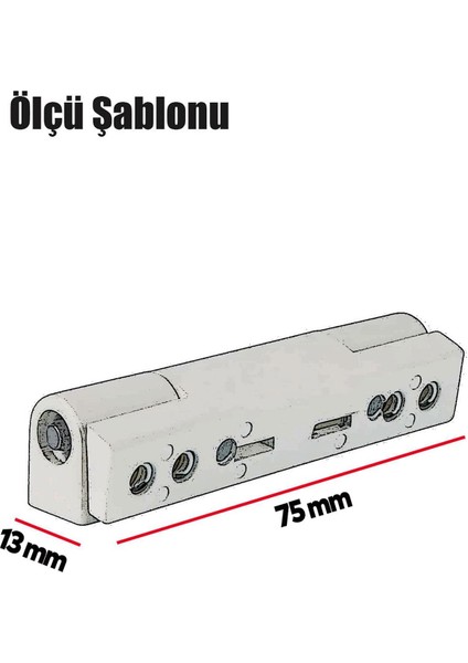 Pvc Pimapen Pencere Menteşesi Metal 75 mm Açık Kahverengi fiyatları