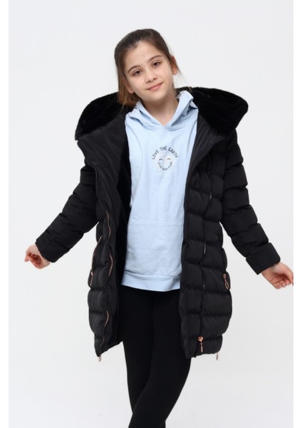 Benitto Kids Kız Çocuk Kaban 51219