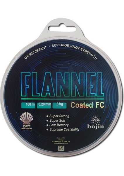 Bojin Flannel FLUOROCARBON100 M 0.20 mm Misina