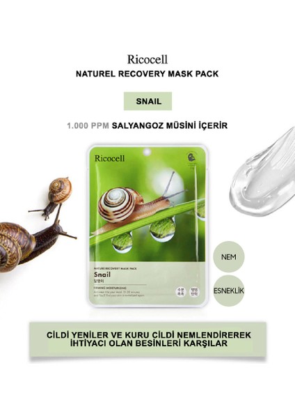 Karışıtı Salyangoz Müsini Içeren Lüks Maske