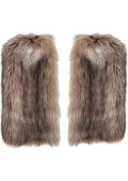 2x Moda Bacak Isıtıcılar Manşet Kapağı Lolita Tüylü Anime Yetişkin Kostüm Bacak Ayak Bileği 20CM (Yurt Dışından) fırsatları