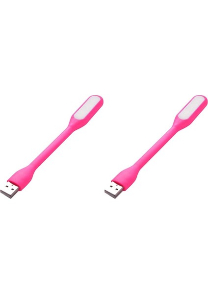 Esnek Taşınabilir USB LED Işık Lamba Gece Lambası ( 2 Adet ) Tüm USB Girişleriyle Uyumlu 17CM