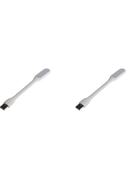 Esnek Taşınabilir USB LED Işık Lamba Gece Lambası ( 2 Adet ) Tüm USB Girişleriyle Uyumlu 17CM