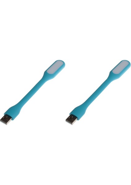 Esnek Taşınabilir USB LED Işık Lamba Gece Lambası ( 2 Adet ) Tüm USB Girişleriyle Uyumlu 17CM