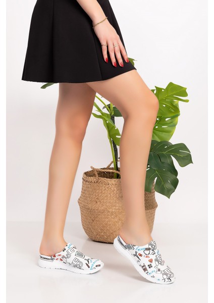 Sağlık Desenli Comfort Taban Kadın Ortopedik Sabo Terlik 1092 fiyatları