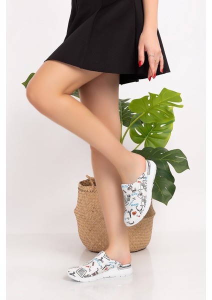 Sağlık Desenli Comfort Taban Kadın Ortopedik Sabo Terlik 1092 fırsatları