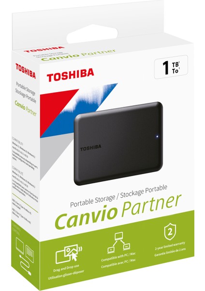 Canvio Partner 1tb 2.5" USB 3.2 Taşınabilir Harddisk (HDTB510EK3AB)