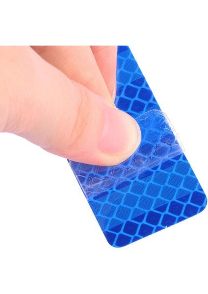 Dikdörtgen Reflektörlü Yansıtıcı Sticker Etiket