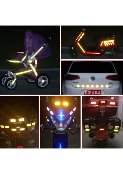 Dikdörtgen Reflektörlü Yansıtıcı Sticker Etiket modelleri