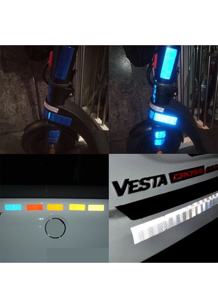 Dikdörtgen Reflektörlü Yansıtıcı Sticker Etiket fırsatları