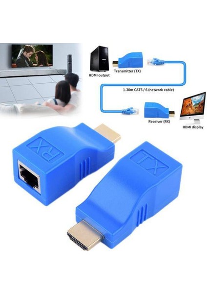 X2022 4K HDMI To Cat5-Cat6 Extender 30 Metre Uzatıcı