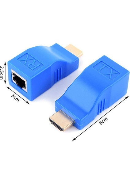 X2022 4K HDMI To Cat5-Cat6 Extender 30 Metre Uzatıcı