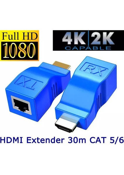 X2022 4K HDMI To Cat5-Cat6 Extender 30 Metre Uzatıcı