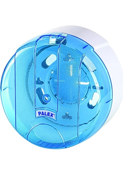 (Ün-Ev) Pratik Tuvalet Kağıtlığı (Tuvalet Kağıdı Dispenseri) Şeffaf-Mavi 3440-1