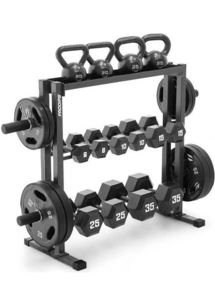Olimpik Ağırlık Plaka Dambıl Kettlebell Standı Rack