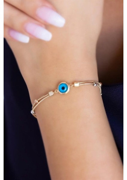 Altın Dorika Toplu Nazar Göz Bileklik modelleri