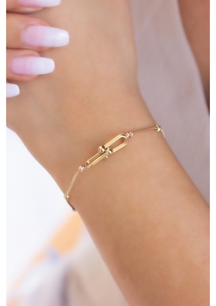 Altın Dorika Toplu Tasarım Bileklik