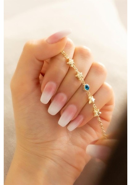 Altın Yıldızlı Nazar Bileklik fırsatları