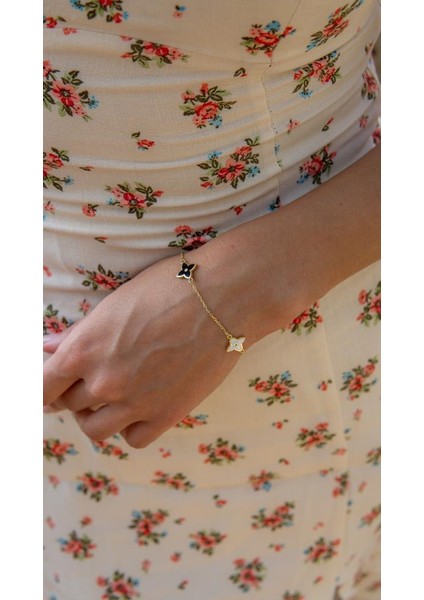 Altın Mineli Yonca Bileklik fiyatları