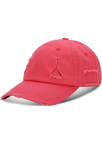 Yıkanmış Beyzbol Şapkası Rahat Retro Gölgeleme Sıkıntısı Yırtılmış Kapak Boyut: Tek Beden Karpuz Kırmızı (Yurt Dışından) fırsatları