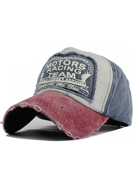 Yetişkin Renk Kontrast Retro Mektup Beyzbol Kapağı Karpuz Kırmızı + Lacivert (Yurt Dışından) fiyatları