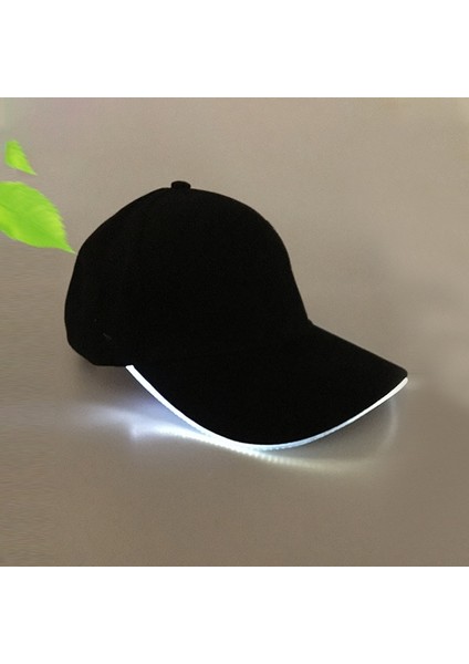 LED Işıklı Beyzbol Şapkası Erkek Dış Mekan Floresan Sunhat Stil: Şarj Edilebilir Renk: Siyah Şapka Beyaz Işık (Yurt Dışından) fırsatları