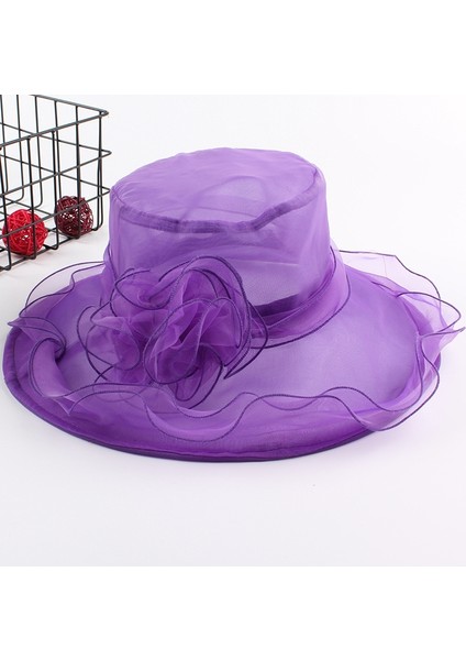 Kadın Geniş Plajı Katlanır Güneş Şapkası Gri (Yurt Dışından)