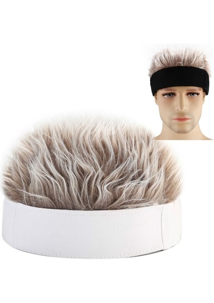 Wıg Leverord Hat Retro Sokak Sayılı Savulu Olmayan Kayaklar Boyut: M 56-58CM Beyaz+Kahve (Yurt Dışından)