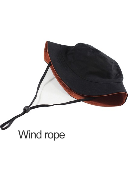 Düz Renkli Pamuklu Çift Taraflı Giyilebilir Balıkçı Şapkası Kadınlar Için Boyut: Xl Siyah (Yurt Dışından) fiyatları