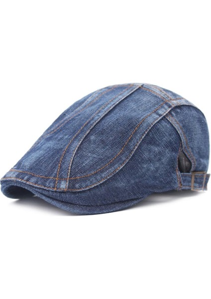 Erkekler / Kadınlar Dikiş Yıkanmış Denim Beret Boyut: Ayarlanabilir Koyu Mavi (Yurt Dışından) fiyatları