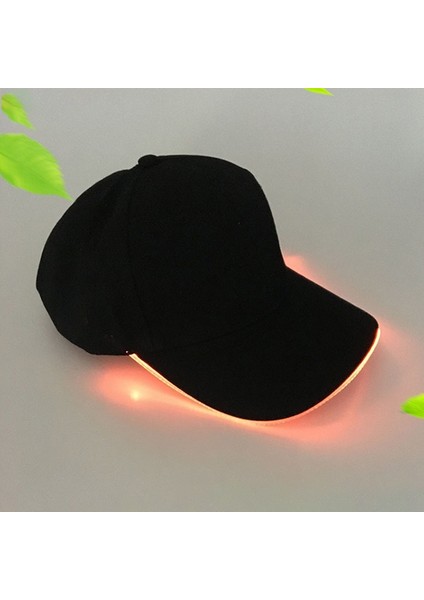 LED Işıltılı Beyzbol Şapkası Erkek Dış Mekan Floresan Sunhat Stil: Renk: Siyah Şapka Turuncu Işığı (Yurt Dışından) fiyatları